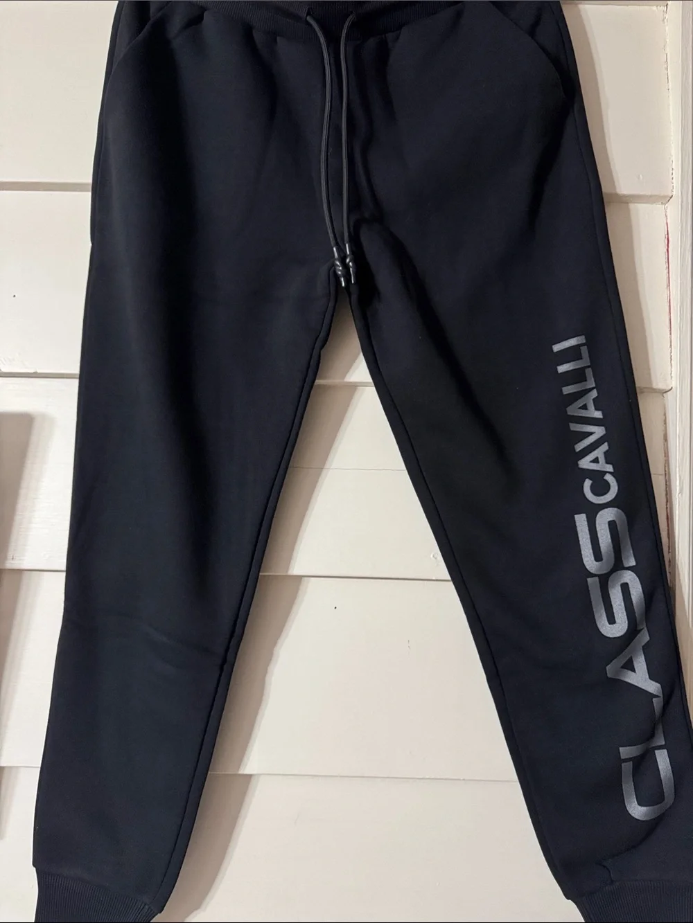 Men's Black Logo Joggers